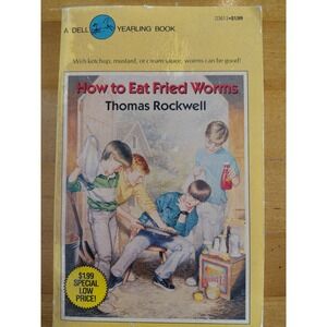 How to Eat Fried Worms Mass Market Paperbound Thomas Rockwell Vtg Paperback